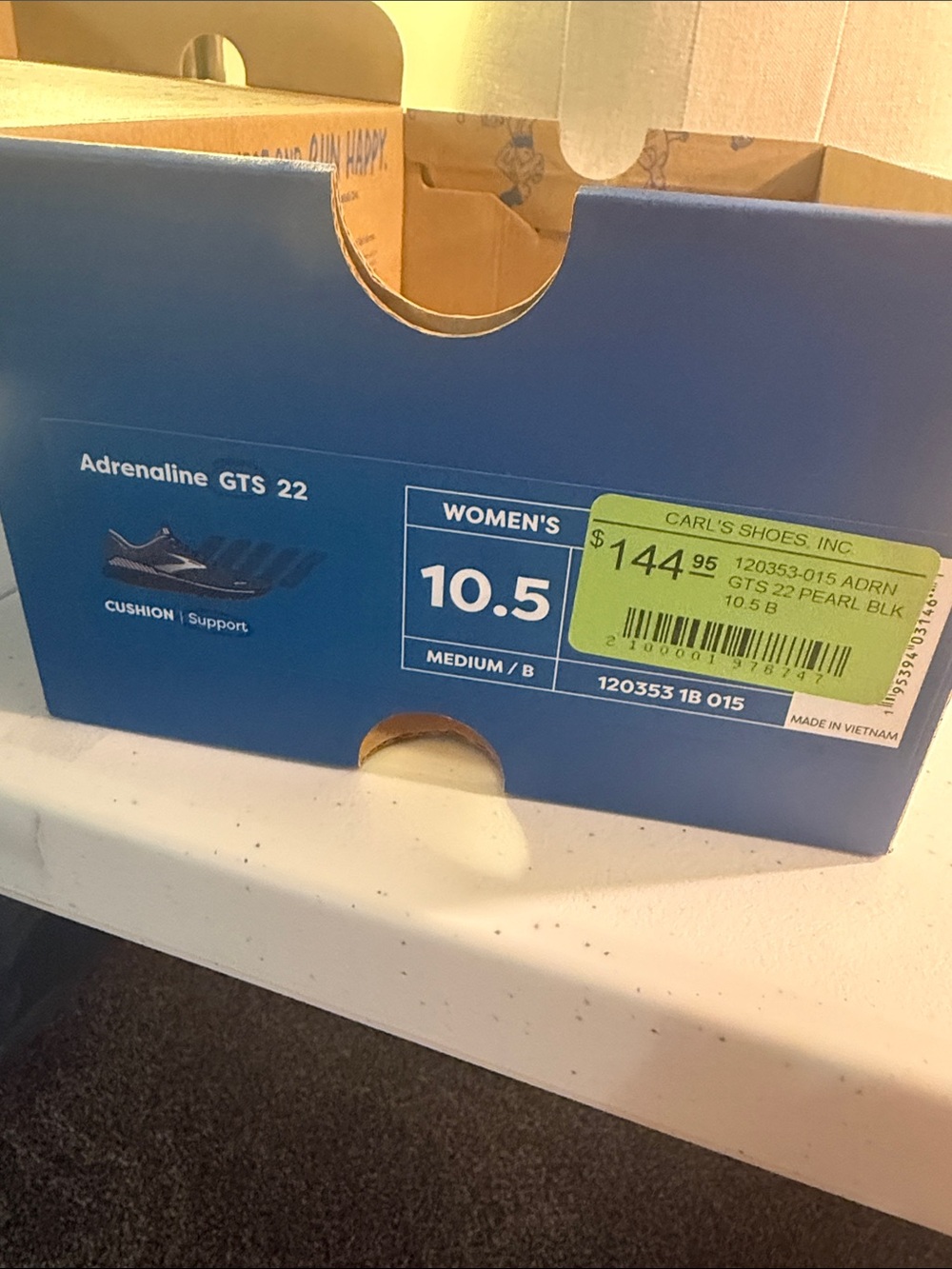 Brooks Women’s Black & Pink Adrenaline GTS 22 Running Shoes - Picture 2 of 3